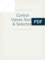 Control Valves Sizing & Selection