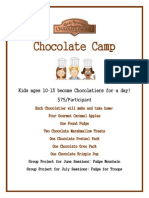 RMCF Chocolate Camp Flyer & Registration