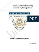 N.C. A&T State University Alumni Association, Inc Proposed Constitution and Bylaws