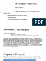 Preliminary and Conceptual Clarifications: Eu A Specific Legal Order