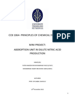 Absroption Unit in Dilute Nitric Acid Production