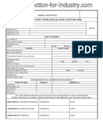 Welder and Welder Operator Qualification Record Form