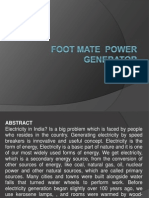 Power Generation by Foot Step Method - Rack and Pinion