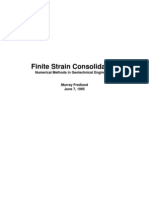 Finite Strain Consolidation: Numerical Methods in Geotechnical Engineering