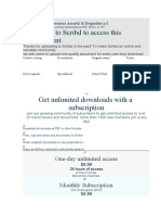 Contribute To Scribd To Access This Document.: Get Unlimited Downloads With A Subscription