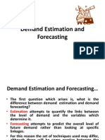 Demand Estimation and Forecasting