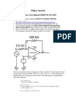 Pspice Tutorial Discusses Text-Based Pspice Entry