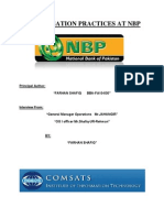 Compensation Practices at NBP