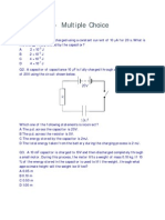 Capacitor Multiple Choice