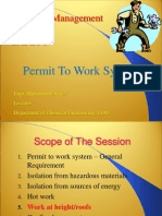 Permit To Work (PTW)