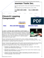 Clover Lapping Compounds and Grinding Compound, Clover Brand, Clover, Fel-Pro, Felpro, Loctite Lapping Compounds, Lapping Paste