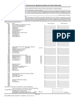 Mortgage Loan Disclosure Statement - GFE