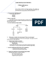 EC6302 Digital Electronics 2 Marks With Answers