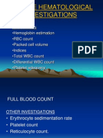 Routine Hematological Investigations