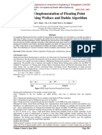 Design and Implementation of Floating Point Multiplier Using Wallace and Dadda Algorithm