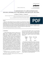 Stereospeci®c Anionic Polymerization of A - (Alkoxymethyl) Acrylate Derivatives Affording Novel Vinyl Polymers With Macrocyclic Side Chains