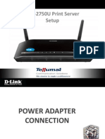 DSL-2750U Print Server Setup