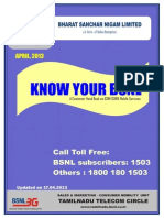 Jan - Know Your BSNL (Mobile) - A Customer Handbook