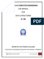 Lab Manual FOR Data Structures (C-09) : Diploma in Computer Engineering