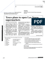 Tesco Plans To Open Las Vegas Supermarkets