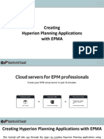 Creating Oracle Hyperion Planning Applications With EPMA