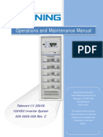 Operations and Maintenance Manual: Tebevert III 25kVA 120VDC Inverter System 028-0009-006 Rev. C