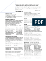 F-32A, F-32Ax and F-32R Materials List