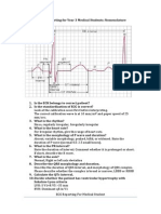 A Guide To ECG Reporting For Year 3 Medical Students