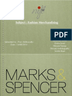 Merchandising Marks & Spencers India