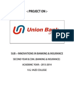 Union Bank of India (Project Report)