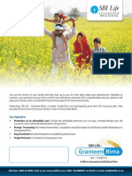 SBI LIFE INSURANCE - GrameenBima Brochure 