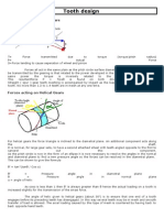 Tooth Design: Forces Acting On Spur Gears