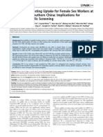 Rapid Syphilis Testing Uptake For Female Sex Workers at Sex Venues in Southern China: Implications For Expanding Syphilis Screening