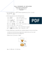 MA1505 Tutorial 1 Questions