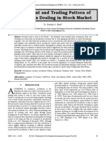 Investment and Trading Pattern of Individuals Dealing in Stock Market