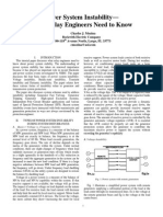 Power System Instability-What Relay Engineers Need To Know