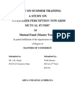 Customer Perception Towards Mutual Fund Final