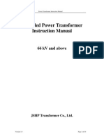 69kV and Above Oil Immersed Transformer Instruction Manual