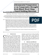 Effect of Environmental Temperature and PH Water On Compressive Strength of Clay Brick Mixed Wood Chips Mahogany Based Building Materials