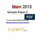 JEE Main Sample Paper