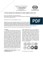 A Novel Design of Composite Water Turbine Using CFD