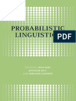 Probabilistic Linguistics