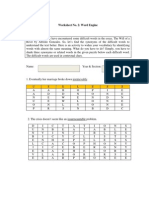 Worksheet No. 2: Word Engine