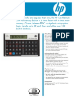 HP 12c Platinum: 25th Anniversary Edition Financial Calculator