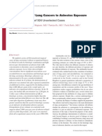 A Pathologic Study of 924 Unselected Cases: The Attribution of Lung Cancers To Asbestos Exposure