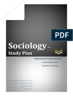 Sociology - Study Plan For CSS