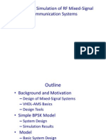 VHDL-AMS Simulation of RF Mixed-Signal Communication Systems