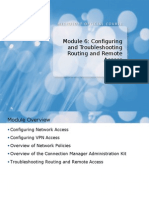 Module 6: Configuring and Troubleshooting Routing and Remote Access