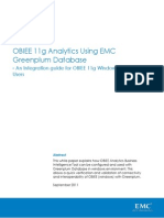 OBIEE 11g Analytics Using EMC Greenplum Database: - An Integration Guide For OBIEE 11g Windows Users