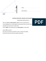 ICT Practicals Sample Questions